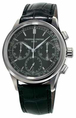 Frederique Constant Flyback Chronograph Manufacture Black Alligator Strap FC-760DG4H6 Frederique Constant Flyback Chronograph Manufacture Black Alligator Strap FC-760DG4H6