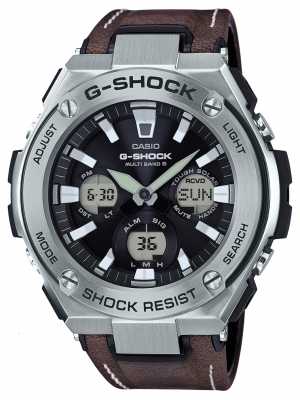 Casio G-SHOCK Aviator Tough Solar Brown Leather Strap GST-W130L-1AER Casio G-SHOCK Aviator Tough Solar Brown Leather Strap GST-W130L-1AER