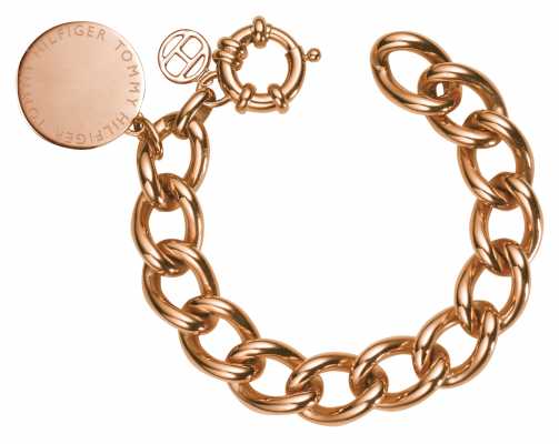 Tommy Hilfiger Womens Rose Gold Plated Bracelet 2700475 Tommy Hilfiger Womens Rose Gold Plated Bracelet 2700475