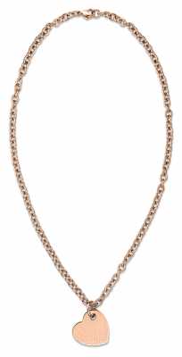 Tommy Hilfiger Womens Rose Gold Plated Heart Necklace 2700717 Tommy Hilfiger Womens Rose Gold Plated Heart Necklace 2700717