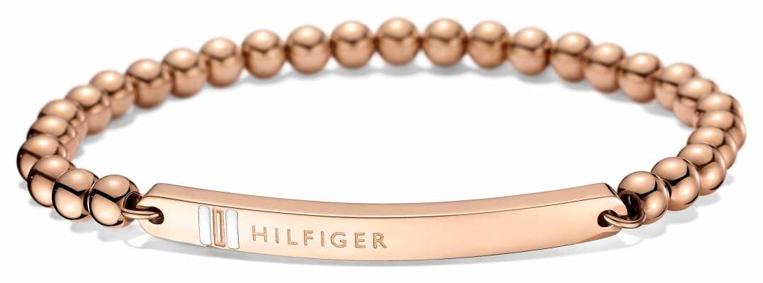 Tommy Hilfiger Womens Rose Gold Plated ID Bracelet 2700788 Tommy Hilfiger Womens Rose Gold Plated ID Bracelet 2700788