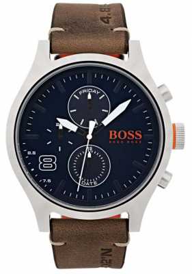 Hugo Boss Orange Mens Amsterdam Brown Leather 1550021 Hugo Boss Orange Mens Amsterdam Brown Leather 1550021
