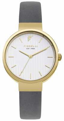 Fiorelli Womans Grey PU Strap Glossy White Dial FO035EG Fiorelli Womans Grey PU Strap Glossy White Dial FO035EG