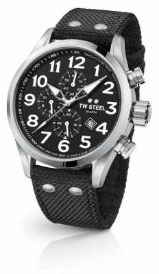 TW Steel Mens Volante Black 45mm Chronograph VS3 TW Steel Mens Volante Black 45mm Chronograph VS3