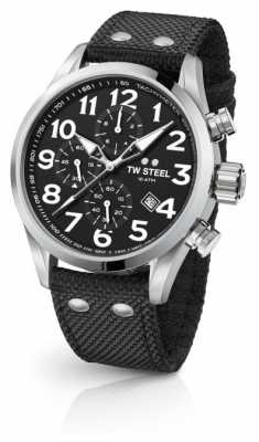 TW Steel Mens Volante Black 48mm Chronograph VS4 TW Steel Mens Volante Black 48mm Chronograph VS4