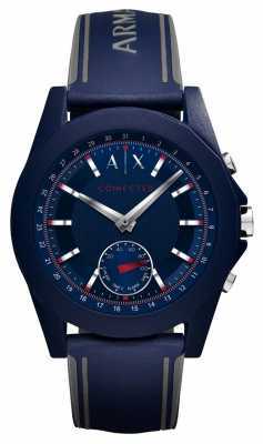 Armani Exchange CONNECTED Smart Watch Blue Silicone Strap AXT1002 Armani Exchange CONNECTED Smart Watch Blue Silicone Strap AXT1002