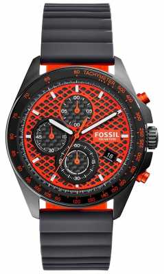 Fossil Mens Sport 54 Chronograph Black Orange CH3078 Fossil Mens Sport 54 Chronograph Black Orange CH3078