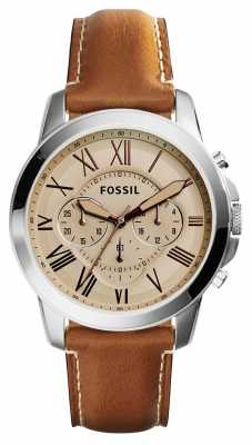 Fossil Mens Grant Chronograph Beige FS5118 Fossil Mens Grant Chronograph Beige FS5118