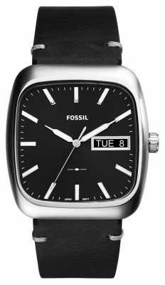 Fossil Mens Rutherford Black Leather FS5330 Fossil Mens Rutherford Black Leather FS5330