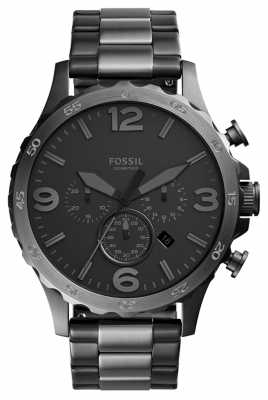 Fossil Mens Nate Chronograph Two Tone Metal JR1527 Fossil Mens Nate Chronograph Two Tone Metal JR1527
