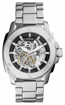 Fossil Mens Machine Black Metal Silver ME3081 Fossil Mens Machine Black Metal Silver ME3081