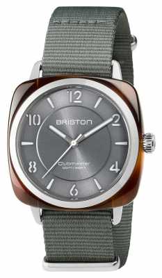 Briston Unisex Clubmaster Chic Grey Acetate Steel With Nato Strap 17536.SA.T.11.NG Briston Unisex Clubmaster Chic Grey Acetate Steel With Nato Strap 17536.SA.T.11.NG