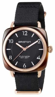 Briston Unisex Clubmaster Chic Black Acetate PVD Rose Gold 17536.PRA.T.1.NB Briston Unisex Clubmaster Chic Black Acetate PVD Rose Gold 17536.PRA.T.1.NB