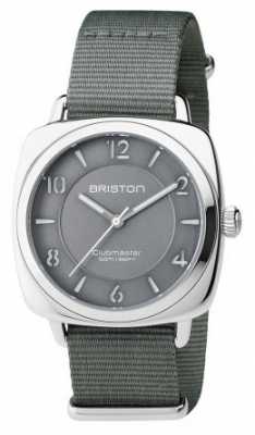 Briston Unisex Clubmaster Chic Grey Steel With Nato Strap 17536.S.L.17.NG Briston Unisex Clubmaster Chic Grey Steel With Nato Strap 17536.S.L.17.NG