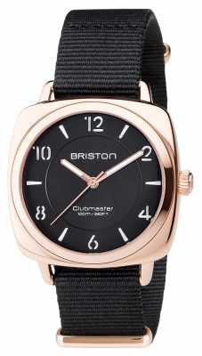 Briston Unisex Clubmaster Chic Black PVD Rose Gold 17536.SPRG.L.1.NB Briston Unisex Clubmaster Chic Black PVD Rose Gold 17536.SPRG.L.1.NB