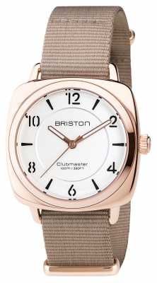 Briston Clubmaster Chic Steel - HMS Gold white dial 17536.SPRG.L.2.NT Briston Clubmaster Chic Steel - HMS Gold white dial 17536.SPRG.L.2.NT