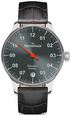 MeisterSinger Mens Circularis Automatic Sunburst Anthracite CC907 MeisterSinger Mens Circularis Automatic Sunburst Anthracite CC907