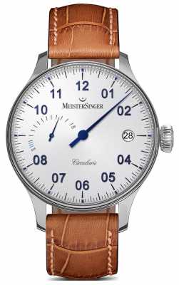 MeisterSinger Mens Circularis Power Reserve Hand Wound Opaline Silver CCP301 MeisterSinger Mens Circularis Power Reserve Hand Wound Opaline Silver CCP301