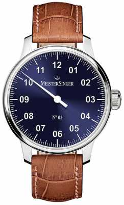 MeisterSinger Mens Classic No. 2 Hand Wound Sunburst Blue AM6608N MeisterSinger Mens Classic No. 2 Hand Wound Sunburst Blue AM6608N