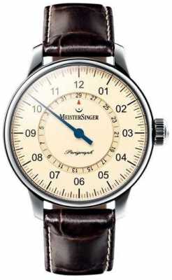 MeisterSinger Mens Classic Pluse Perigraph Automatic Ivory AM1003 MeisterSinger Mens Classic Pluse Perigraph Automatic Ivory AM1003
