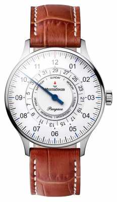 MeisterSinger Mens Classic Plus Perigraph Day Date Automatic White PDD901 MeisterSinger Mens Classic Plus Perigraph Day Date Automatic White PDD901