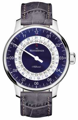 MeisterSinger Mens Classic Plus Adhaesio Automatic Sunburst Blue AD908 MeisterSinger Mens Classic Plus Adhaesio Automatic Sunburst Blue AD908
