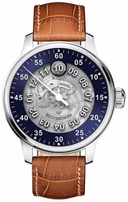 MeisterSinger Mens Classic Plus Salthora Meta Transparent Automatic Blue SAM908TR MeisterSinger Mens Classic Plus Salthora Meta Transparent Automatic Blue SAM908TR