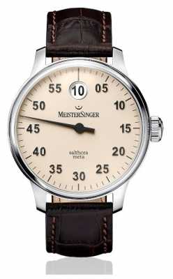 MeisterSinger Mens Classic Plus Salthora Meta Automatic Ivory SAM903 MeisterSinger Mens Classic Plus Salthora Meta Automatic Ivory SAM903