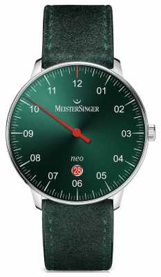MeisterSinger Mens Form And Style Neo Plus Automatic Sunburst Green NE409 MeisterSinger Mens Form And Style Neo Plus Automatic Sunburst Green NE409