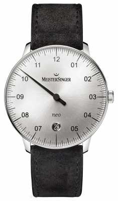MeisterSinger Mens Form And Style Neo Automatic Sunburst Silver NE901N MeisterSinger Mens Form And Style Neo Automatic Sunburst Silver NE901N