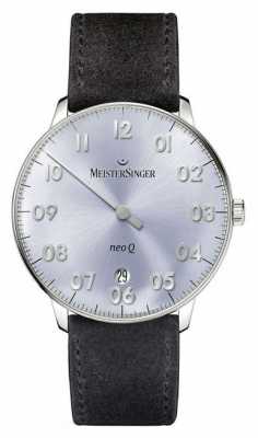 MeisterSinger Mens Form And Style Neo Q Quarz Sunburst Sky Blue NQ908N MeisterSinger Mens Form And Style Neo Q Quarz Sunburst Sky Blue NQ908N