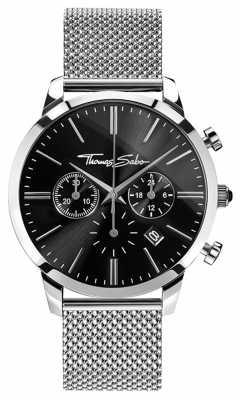 Thomas Sabo Mens Eternal Rebel Stainless Steel Mesh Chronograph WA0245-201-203-42 Thomas Sabo Mens Eternal Rebel Stainless Steel Mesh Chronograph WA0245-201-203-42