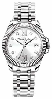 Thomas Sabo Womens Divine Stainless Steel Bracelet Silver Dial WA0252-201-201-33 Thomas Sabo Womens Divine Stainless Steel Bracelet Silver Dial WA0252-201-201-33