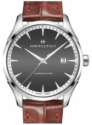 Hamilton Mens American Classic Jazzmaster Quartz Leather H32451581 Hamilton Mens American Classic Jazzmaster Quartz Leather H32451581