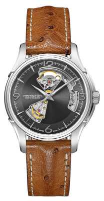 Hamilton Mens Jazzmaster Open Heart Automatic Leather H32565585 Hamilton Mens Jazzmaster Open Heart Automatic Leather H32565585