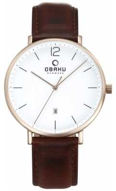 Obaku Mens Toft Watch V181GDVWRN Obaku Mens Toft Watch V181GDVWRN