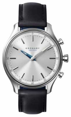 Kronaby SEKEL bluetooth Black Leather Strap A1000-0657 Kronaby SEKEL bluetooth Black Leather Strap A1000-0657