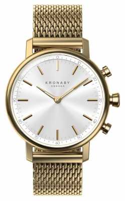 Kronaby CARAT bluetooth Gold Mesh Strap A1000-0716 Kronaby CARAT bluetooth Gold Mesh Strap A1000-0716