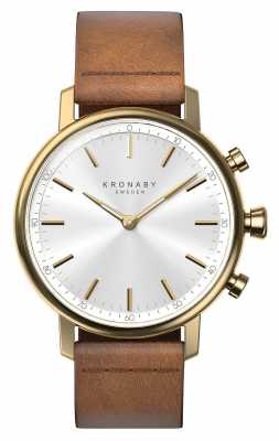 Kronaby CARAT bluetooth Brown Leather Strap watch A1000-0717 Kronaby CARAT bluetooth Brown Leather Strap watch A1000-0717