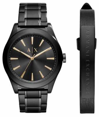 Armani Exchange Mens Dress Watch Black Stainless Steel AX7102 Armani Exchange Mens Dress Watch Black Stainless Steel AX7102