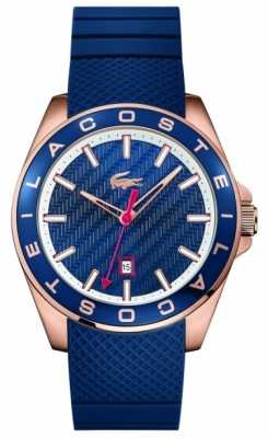 Lacoste Mens Westport Blue Rubber Strap 2010906 Lacoste Mens Westport Blue Rubber Strap 2010906