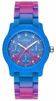 Guess Womans Funfetti Stainless Steel Pink And Blue Watch W0944L2 Guess Womans Funfetti Stainless Steel Pink And Blue Watch W0944L2