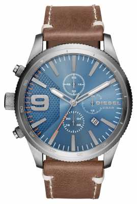 Diesel Gents Rasp Chrono Brown Leather Watch DZ4443 Diesel Gents Rasp Chrono Brown Leather Watch DZ4443
