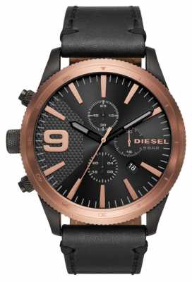 Diesel Gents Rasp Chrono Rose Gold/black Watch DZ4445 Diesel Gents Rasp Chrono Rose Gold/black Watch DZ4445
