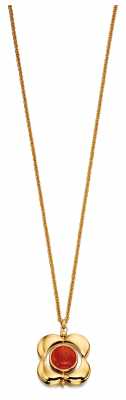 Orla Kiely MARGOT Gold Plated Sterling Silver Quartz Tiger Eye necklace N4039 Orla Kiely MARGOT Gold Plated Sterling Silver Quartz Tiger Eye necklace N4039
