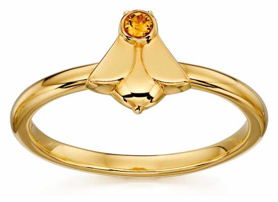 Orla Kiely ANIMAL STORIES Gold Plated Sterling Silver Bee Ring R3496-56 Orla Kiely ANIMAL STORIES Gold Plated Sterling Silver Bee Ring R3496-56