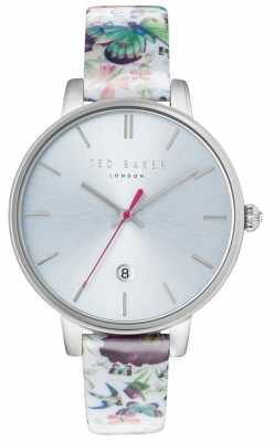 Ted Baker Womans Kate Floral Strap Silver Dial TE10031540 Ted Baker Womans Kate Floral Strap Silver Dial TE10031540
