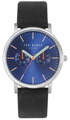 Ted Baker Mens Brit 40mm Blue Dial Black Fabric Strap TE10031496 Ted Baker Mens Brit 40mm Blue Dial Black Fabric Strap TE10031496
