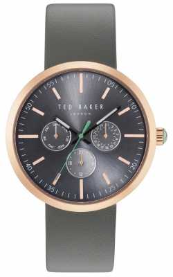 Ted Baker Mens Jack Grey Chronograph Dial Grey Leather Strap TE10031503 Ted Baker Mens Jack Grey Chronograph Dial Grey Leather Strap TE10031503