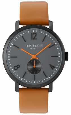 Ted Baker Mens Oliver 42mm Brown Strap Black Case TE10031514 Ted Baker Mens Oliver 42mm Brown Strap Black Case TE10031514